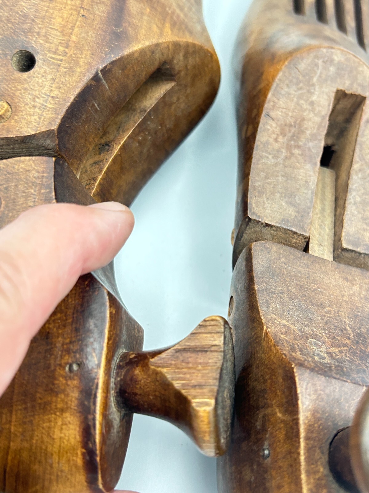 Vintage Wooden Shoe Tree Keepers Stretchers Forms 10.75"L