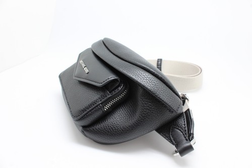 Michael Kors Maisie Small Pebbled Leather 2-in-1 Waist Pack Black - Picture 3 of 8