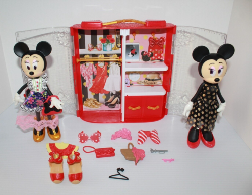 Disney Parks Minnie Mouse Poseable Dress Up Fashion Dolls with Wardrobe and acc - Picture 1 of 3