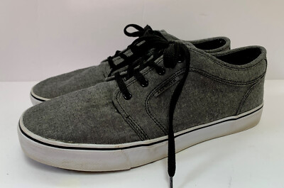 AIRWALK Canvas Lace Up Grey Sneakers Shoes Mens SIZE 12