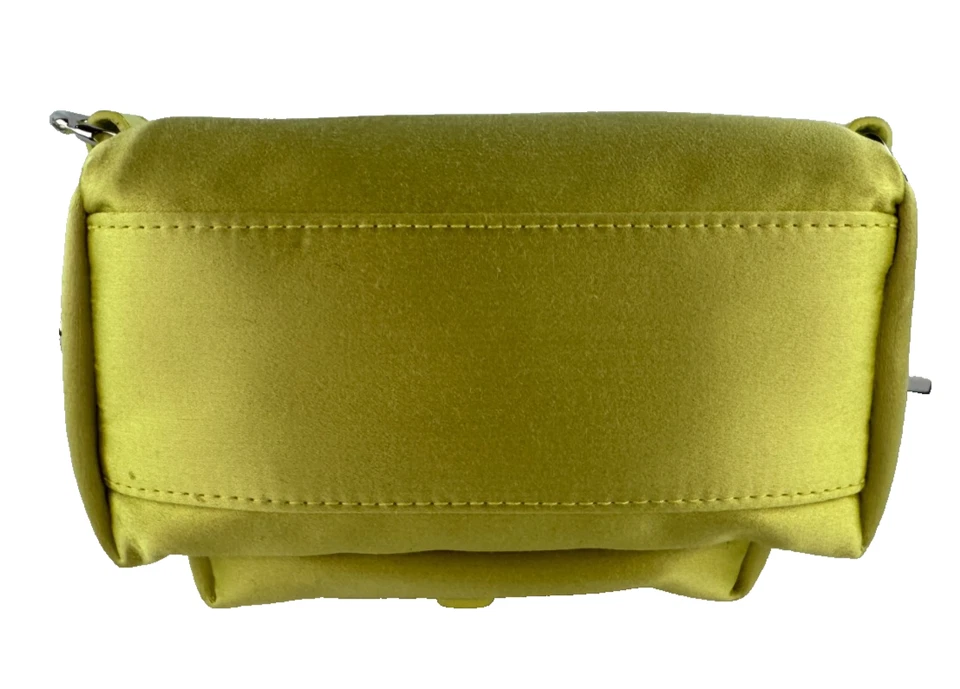 Mini mochila bolsa antipolvo Givenchy nueva con etiquetas 2024 auténtica mezcla de seda amarilla ácida 4G satinada Foto 4 de 4