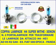 Kit lampade luci fari fanali lampadine Fiat 500 EPOCA H4 H5 55W Xenon vecchia 