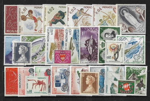 MONACO Collection Packet of 25 Different POSTAGE STAMPS Mainly MINT
