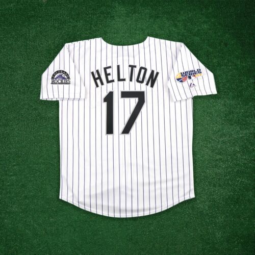 Todd Helton 2007 Colorado Rockies World Series Men's Home White Jersey - Picture 1 of 8