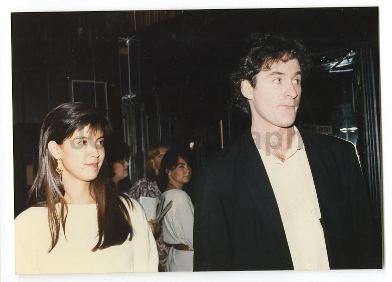 Phoebe Cates w Kevin Kline 1986 Vintage Candid Photo by Peter