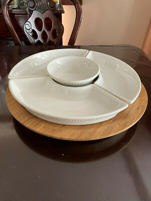 NEW Princess House Chip & Dip Set w/ Lazy Susan (1359A,B,C) | eBay