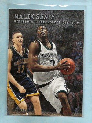 MALIK SEALY 1999-00 Skybox Metal #126 Timberwolves Shipping  #2