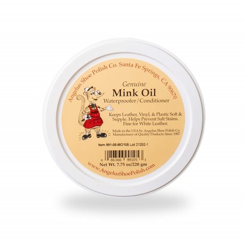 Angelus Mink Oil Waterproofer Conditioner Tub for Leather Boot Shoe