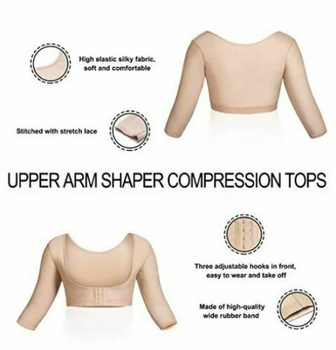 Frauen Oberarm Shaper Haltungskorrektor Kompression Rücken Unterstützung Ärmel Top - Bild 7 von 74