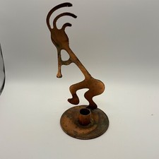 Copper Metal Art Candle Holder Abstract Figure Sculpture Home Decor