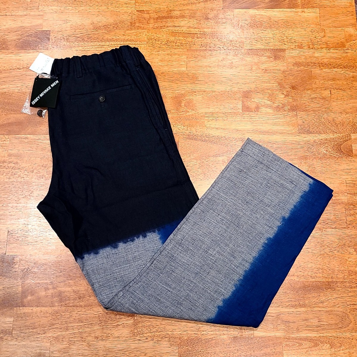 New! Issey Miyake Hand Dyed 100% Linen Pants Made In Japan