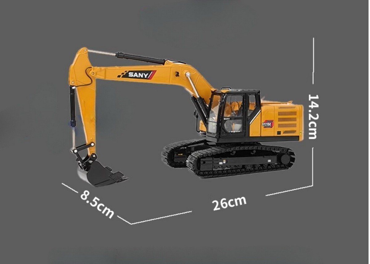 1/35 Scale SANY SY75C-9 Compact Excavator Diecast model Gift Collection Toy 1/35 Scale SANY SY75C-9 Compact Excavator Diecast model Gift Collection Toy