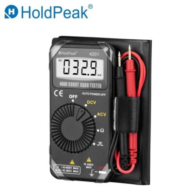 Digital Multimeter AC DC Voltage Resistance Auto-Ranging Mini Pocket Test Meter