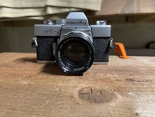 minolta srt-101 SLR film Camera/ With 55mm Lens Maintenance Required