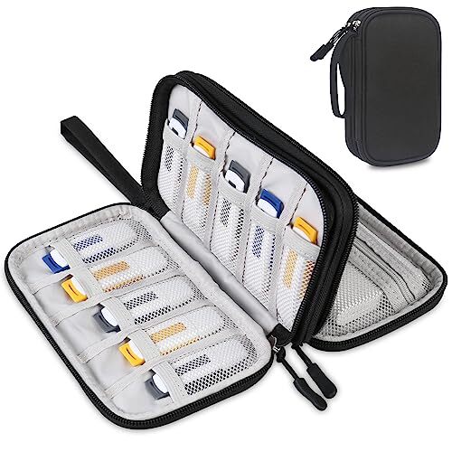 Compact Black USB Flash Drive Holder – Portable Thumb Drive Organizer Case-image