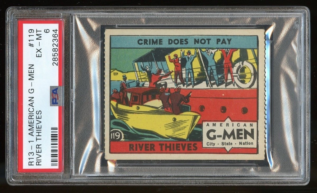 1930s R13-1 American G-Men #119 River Thieves PSA 6 EX-MT