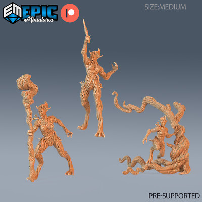 Holz Dryade Dungeons und Drache Miniatur, D&D Fantasy Waldelfe keltische Kreatur