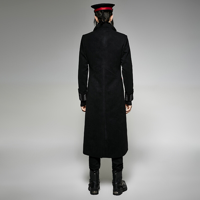 Punk Rave The Undertaker Jas Zwart Coat Gothic Military