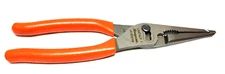 NEW Snap-on™ LN47ACFO Orange 9 3/4" Talon Grip Long Nose Slip Joint Pliers