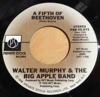 Walter Murphy And The Big Apple Band 45 A Fifth Of Beethoven / California Strut