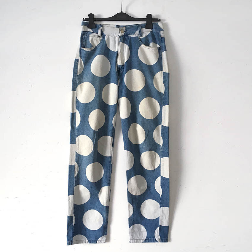 ⭕ 80s Vintage VIVIENNE WESTWOOD polka dots denim … - image 1