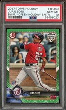 2018 Juan Soto Topps Holiday Rookie RC Green Festive /99 PSA 10 *Please Read*
