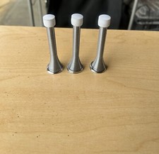 Durable Spring Door Stop Satin Nickel 3-Pack 