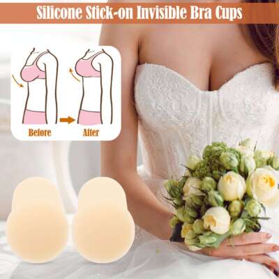 2Pc Silicone Gel Invisible Bra Self-adhesive Push Up Strapless Backless Stick On | eBay 2Pc Silicone Gel Invisible Bra Self-adhesive Push Up Strapless Backless Stick On | eBay
