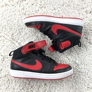 Nike Court Borough Mid 2 GS Bred Retro Black/Red/White Youth 5.5 CD7782-003  | eBay