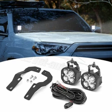 For Toyota 4Runner 2010-2024 - 40W LED Light Pod Hood Ditch Mount Wire Combo Kit