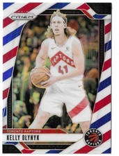 2024-25 Panini Prizm Kelly Olynyk Red White & Blue Prizm #152 Toronto Raptors