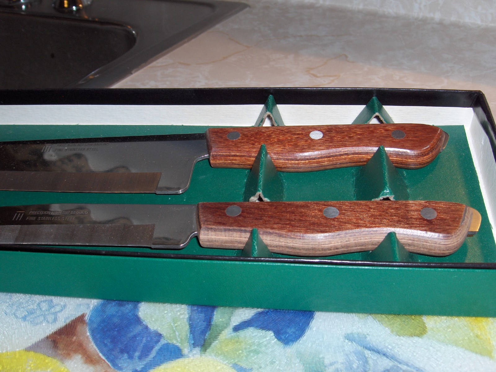 Vintage Maxam Stainless Steel 9'' Chef's Knife and 8'' Carving Knife