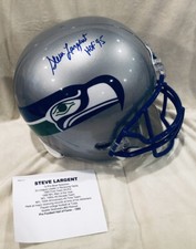 Steve Largent Seattle Seahawks Tristar Hidden Treasures Full Size Helmet HOF