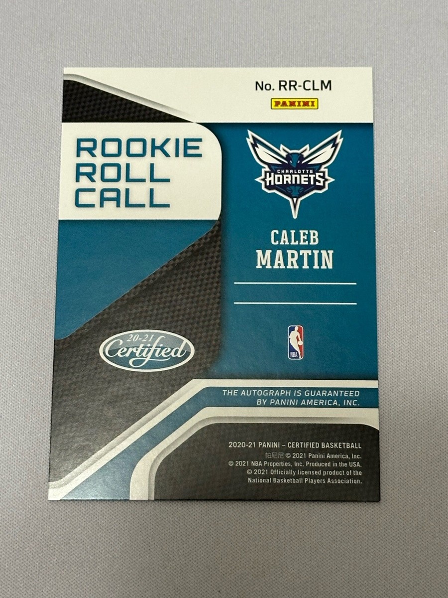 Certified 2020-21 2020-21 Panini Certified Rookie Roll Call Auto Caleb Martin