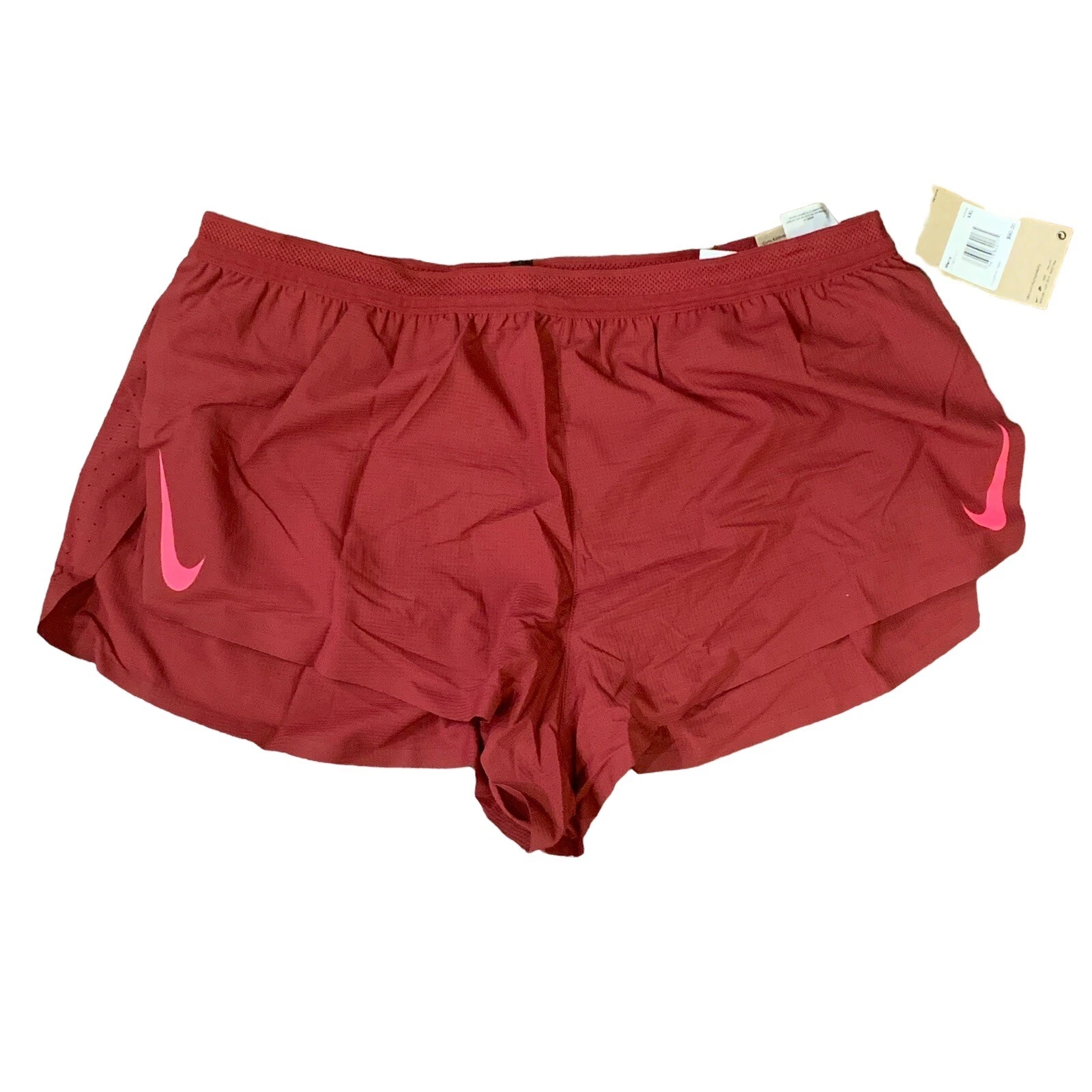 Nike AeroSwift DRI-FIT 2" Lined Red Racing Shorts Men’s Size XXL - CJ7837-677