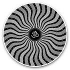 2 x Vinyl Stickers 25cm (bw) - Purple Om Ohm Hindu Symbol  #36443