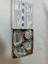 Vintage Mormatt Swedish Tartlet Tins Metal Mini Cookie Molds In Box Mandelformar