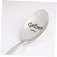 Thanksgiving Gift for Men Women - Gather Engraved Spoon Gift for Friends