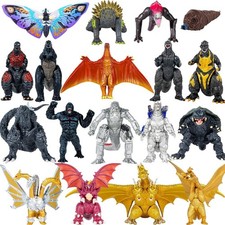 Set of 18 pcs Godzilla vs Kong Toys, Godzilla Action Figures 4 inches Tall, King