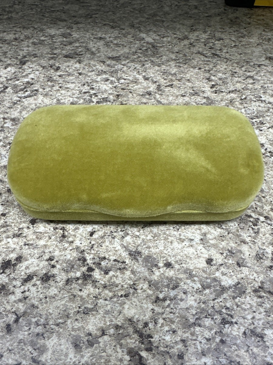 Gucci Lime Green Velvet Eyewear Case with Satin Pouch Gucci Green Eyeglass Cases & Storage Sunglasses for sale | eBay main image 2