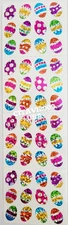 JILLSON & ROBERTS HAMBLY STICKERS PRISMATIC SHEET MINI / SMALL EASTER EGGS