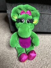 Vtg 1992 Barney and Friends Baby Bop Plush Stuffed Dinosaur Triceratops Lyons