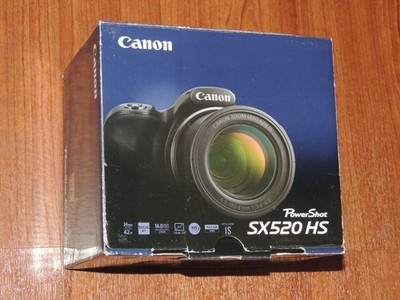New in Box - Canon PowerShot SX520 HS 16.0 MP Camera - BLACK - 013803244281