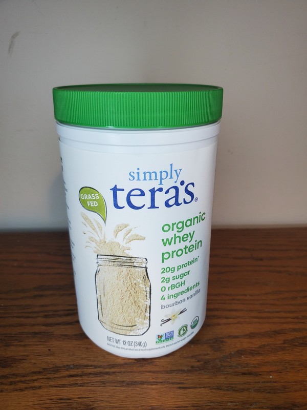 Simply Tera's Organic Whey Protein Grass Fed Vanilla  Powder-12 Oz- Exp 09/2026