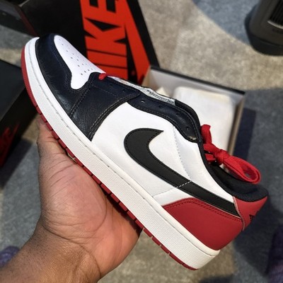 Jordan 1 Low OG Black Toe Sneaker Size 12 Brand New CZ0790
