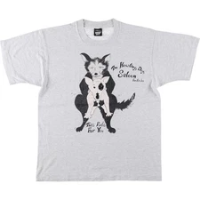 Used SCREEN STARS erotic print T-shirt made in USA size L for men