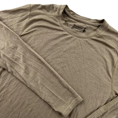 Smartwool Merino 150 Long Sleeve Shirt Men Medium Brown Plant-Based Dye Layering - Image 1 of 4