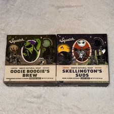 2 Pack Dr. Squatch Limited Ed Soap 1x Skellington  s Suds. 1x Oogie Boogie  s Brew