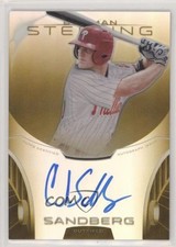 2013 Bowman Sterling Prospect Gold Refractor 9/50 Cord Sandberg Auto 04tw