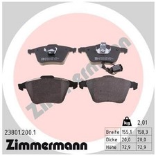 Satz Bremsbeläge Bremsklötze vorne für Seat Leon 1P1 23897640